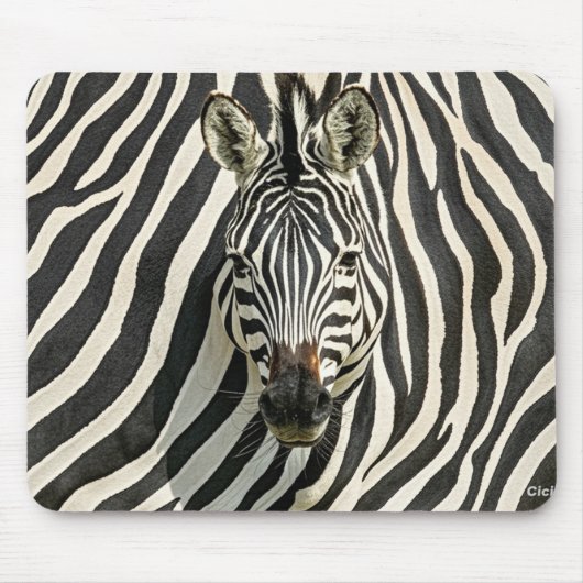 Zebra Mouse Mat Muismat (Voorkant)