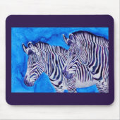 Zebra Mousepad - "Dubbel zien" Muismat (Voorkant)