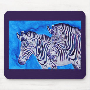Zebra Mousepad - "Dubbel zien" Muismat