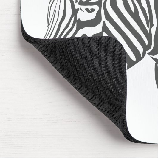 Zebra Mousepad Muismat (Hoek)