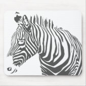 Zebra Mousepad Muismat (Voorkant)