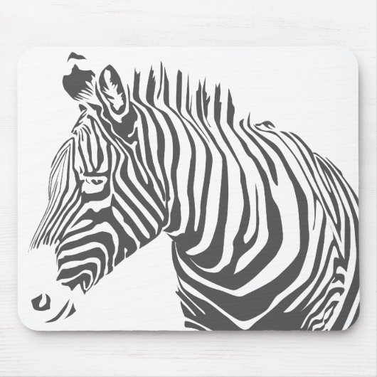 Zebra Mousepad Muismat (Voorkant)