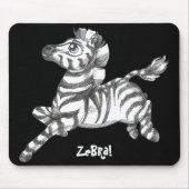 Zebra Mousepad Muismat (Voorkant)