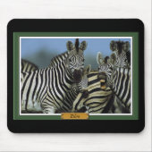 Zebra Mousepad Muismat (Voorkant)