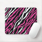 Zebra Mousepad - Roze en wit Muismat (Met muis)