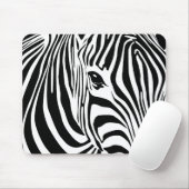 Zebra Mousepad (zwart) Muismat (Met muis)