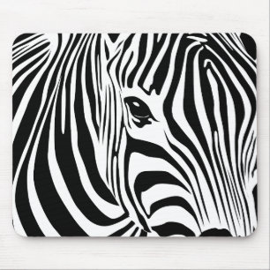 Zebra Mousepad (zwart) Muismat