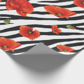 zebra naadloos bloempatroon cadeaupapier (Hoek)