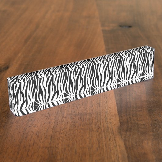 Zebra Naambordje (Zijkant)