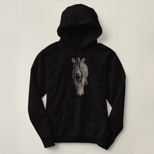 Zebra Nadert Hoodie (Design voorkant)