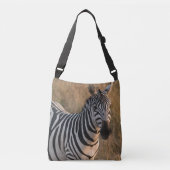 Zebra Natural Setting Crossbody Bag Crossbody Tas (Voorkant)