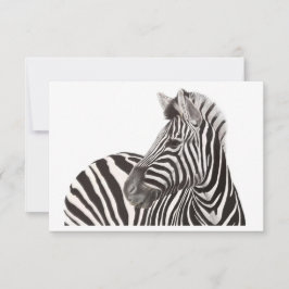 Zebra Note Kaart Notitiekaartje