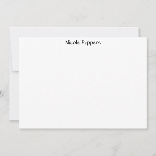 Zebra Notitiekaartje (Voorkant)