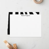 Zebra Notitiekaartje (Voorkant / Achterkant in situ)