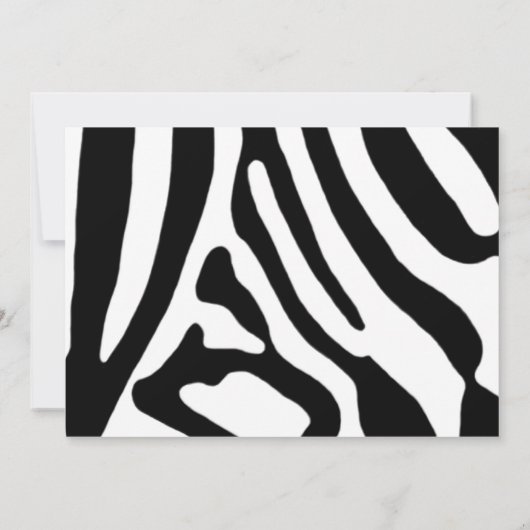 Zebra Notitiekaartje (Achterkant)
