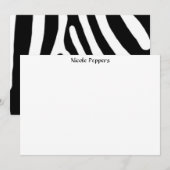 Zebra Notitiekaartje (Voorkant / Achterkant)