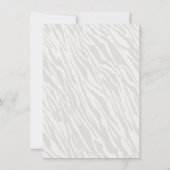 Zebra Oerwoud Baby shower Kaart (Achterkant)