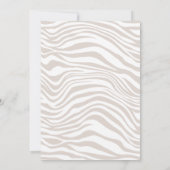 Zebra oerwoud safari baby shower wilde dieren kaart (Achterkant)