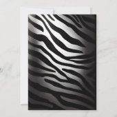 Zebra oerwoud safari partij wilde dieren kinder kaart (Achterkant)