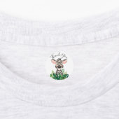 Zebra oerwoud Waterverf Baby shower Labels (Aangebracht)