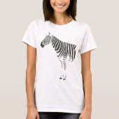 Zebra omloop rond T-shirt (Voorkant)