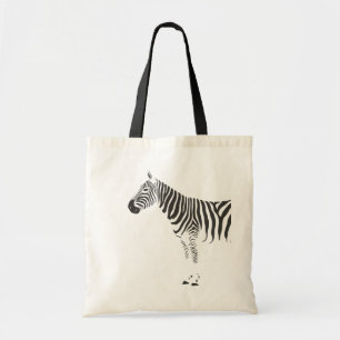 Zebra omwikkeling rond tote bag