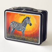 Zebra onder een fel zon Kind of volwassen (Voorkant)