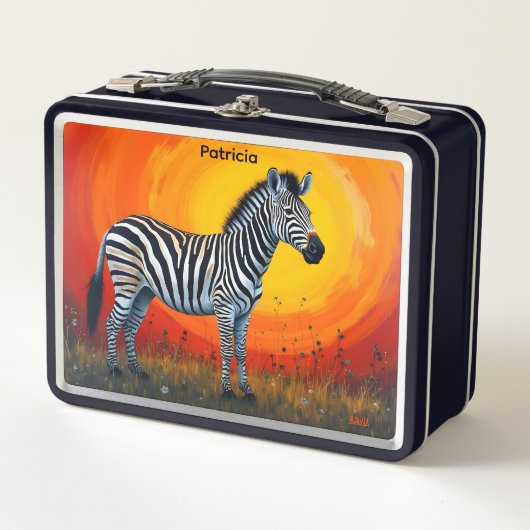 Zebra onder een fel zon Kind of volwassen (Voorkant)
