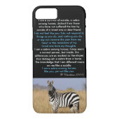 Zebra onder Horse iPhone 7 Hoesje (Achterkant)