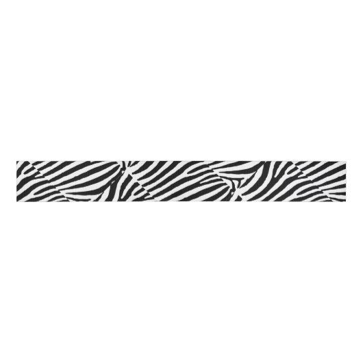 Zebra ontwerp 3-inch breedkorrelig lint 10-inch po (Voorkant)