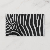 Zebra-ontwerp op een Visitekaartje (Achterkant)