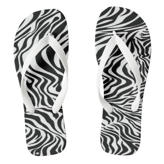 Zebra ontwerp teenslippers (Voetbed)