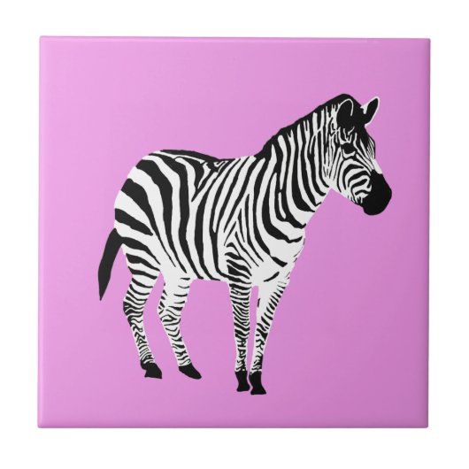 Zebra ontwerp tegeltje (Voorkant)