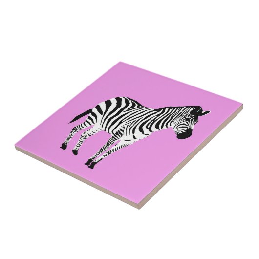 Zebra ontwerp tegeltje (Zijkant)