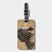 Zebra op de Savannah Bagagelabel (Voorkant verticaal)