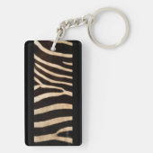 Zebra op een sleutelhanger (achterkant)