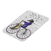 Zebra op fiets magneet (Linkerzijde)