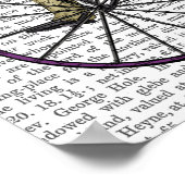 Zebra op fiets poster (Hoek)