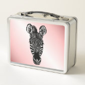 Zebra op roze (Achterkant)