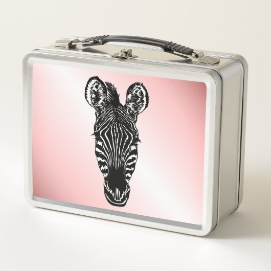 Zebra op roze (Voorkant)