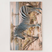 Zebra op Safari Legpuzzel (Verticaal)