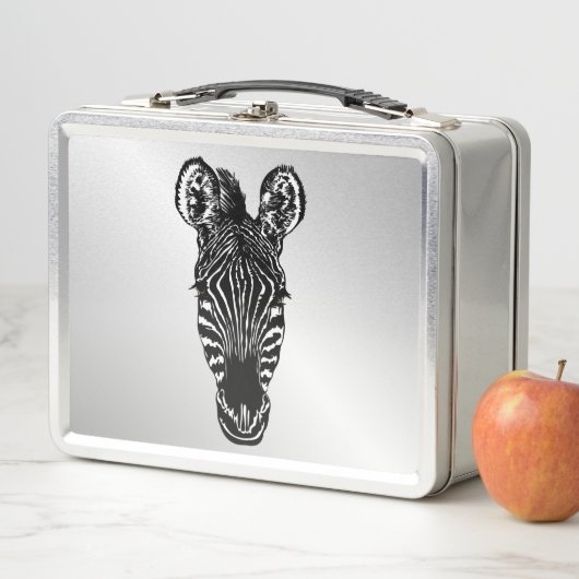 Zebra op Silver (In situ)