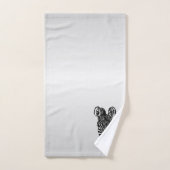 Zebra op Silver Bad Handdoek (Handdoek)