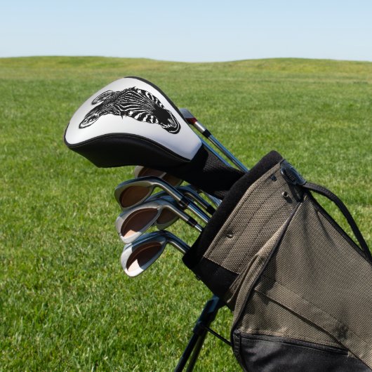 Zebra op Silver Golfheadcover (Insitu)