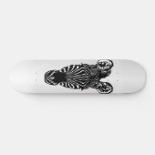 Zebra op Silver Persoonlijk Skateboard (Horizontaal)