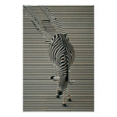 Zebra-Optik Poster | Surrealistische Tierkunst (Voorkant)