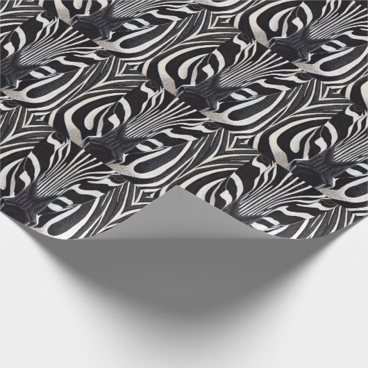 Zebra-opvulpapier Cadeaupapier (Hoek)