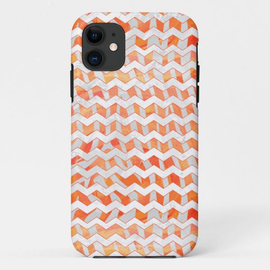 Zebra Oranje en wit afdrukken Case-Mate iPhone Case (Achterkant)