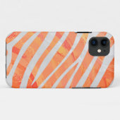 Zebra Oranje en wit afdrukken Case-Mate iPhone Case (Achterkant (horizontaal))