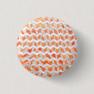 Zebra Oranje en wit afdrukken Ronde Button 3,2 Cm